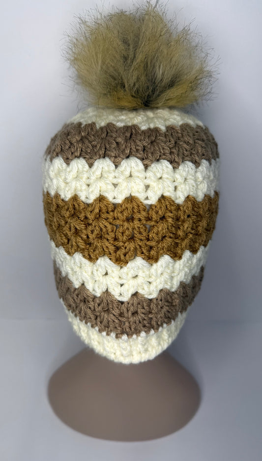Cream & Neutral Beanie