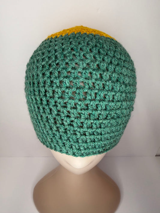 Basic Green Yellow Beanie