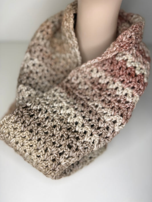 Pinks/Neutral Double Infinity Scarf
