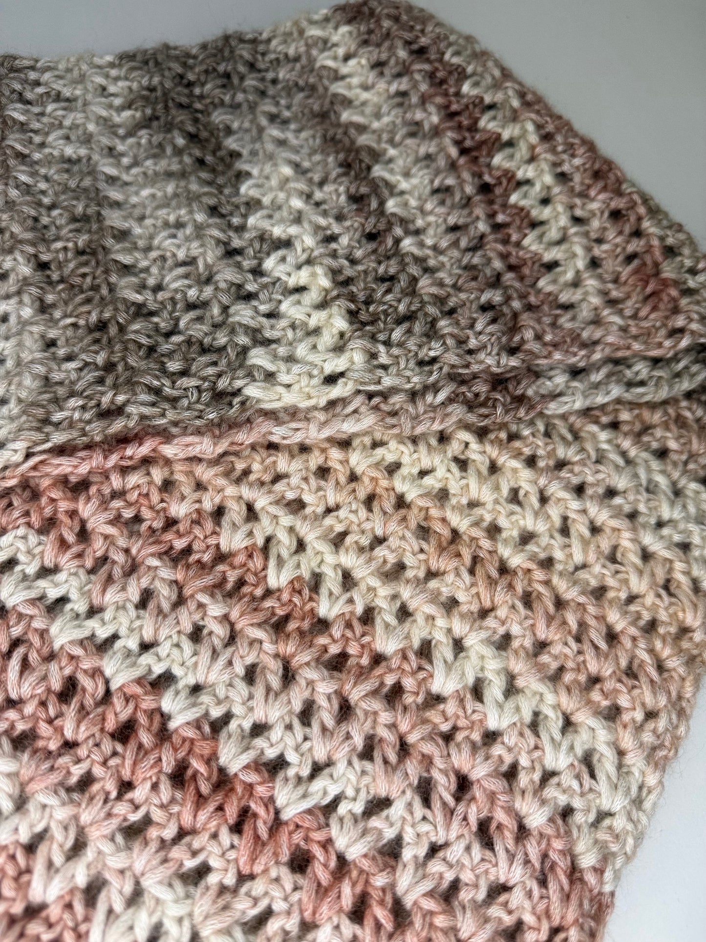 Pinks/Neutral Double Infinity Scarf