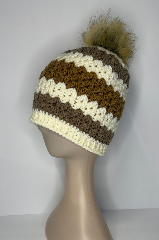 Cream & Neutral Beanie