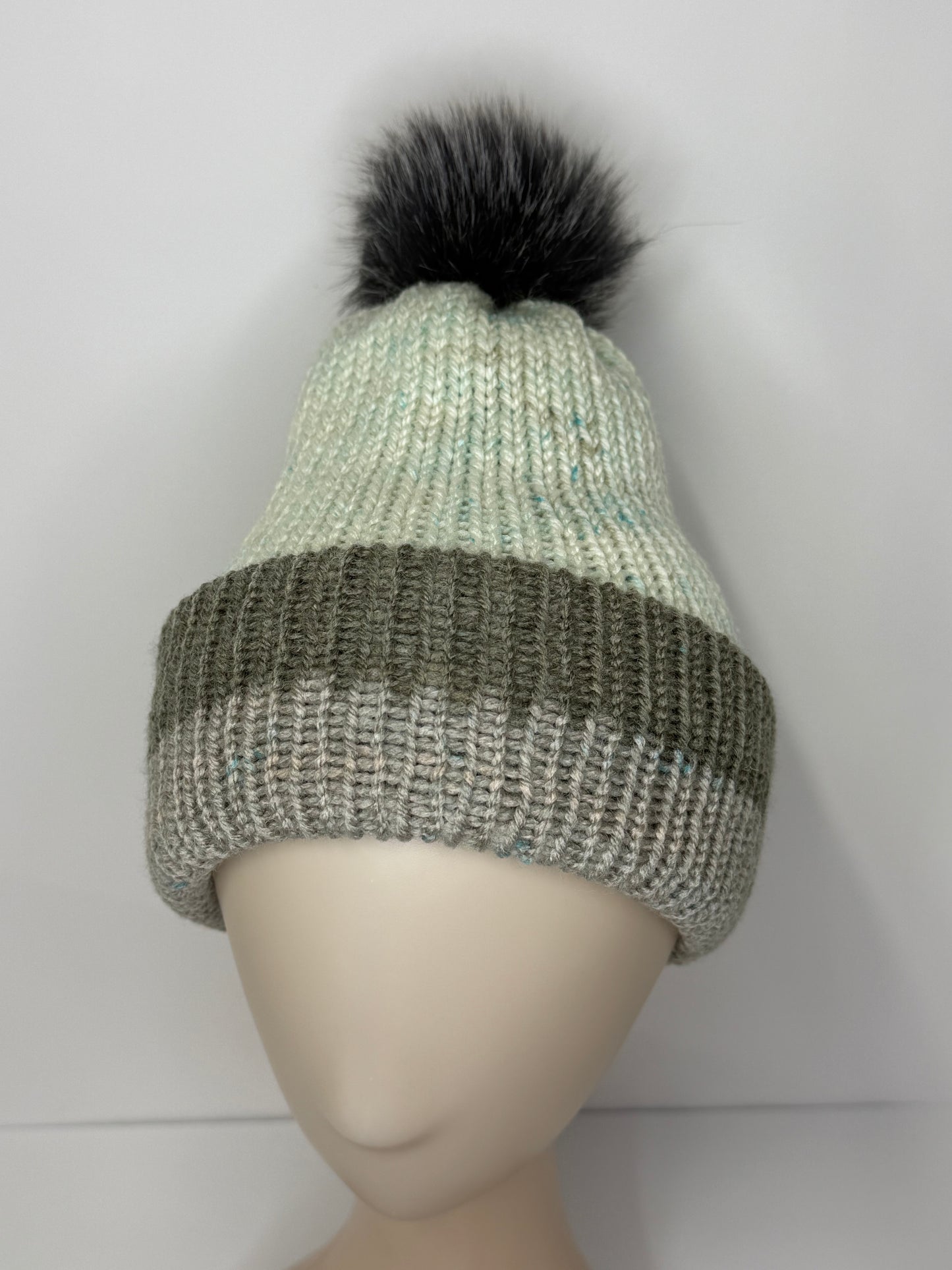 Double Layer Knit Reversible Beanie