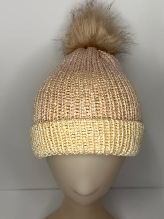 Double Layer Reversible Knit Beanie