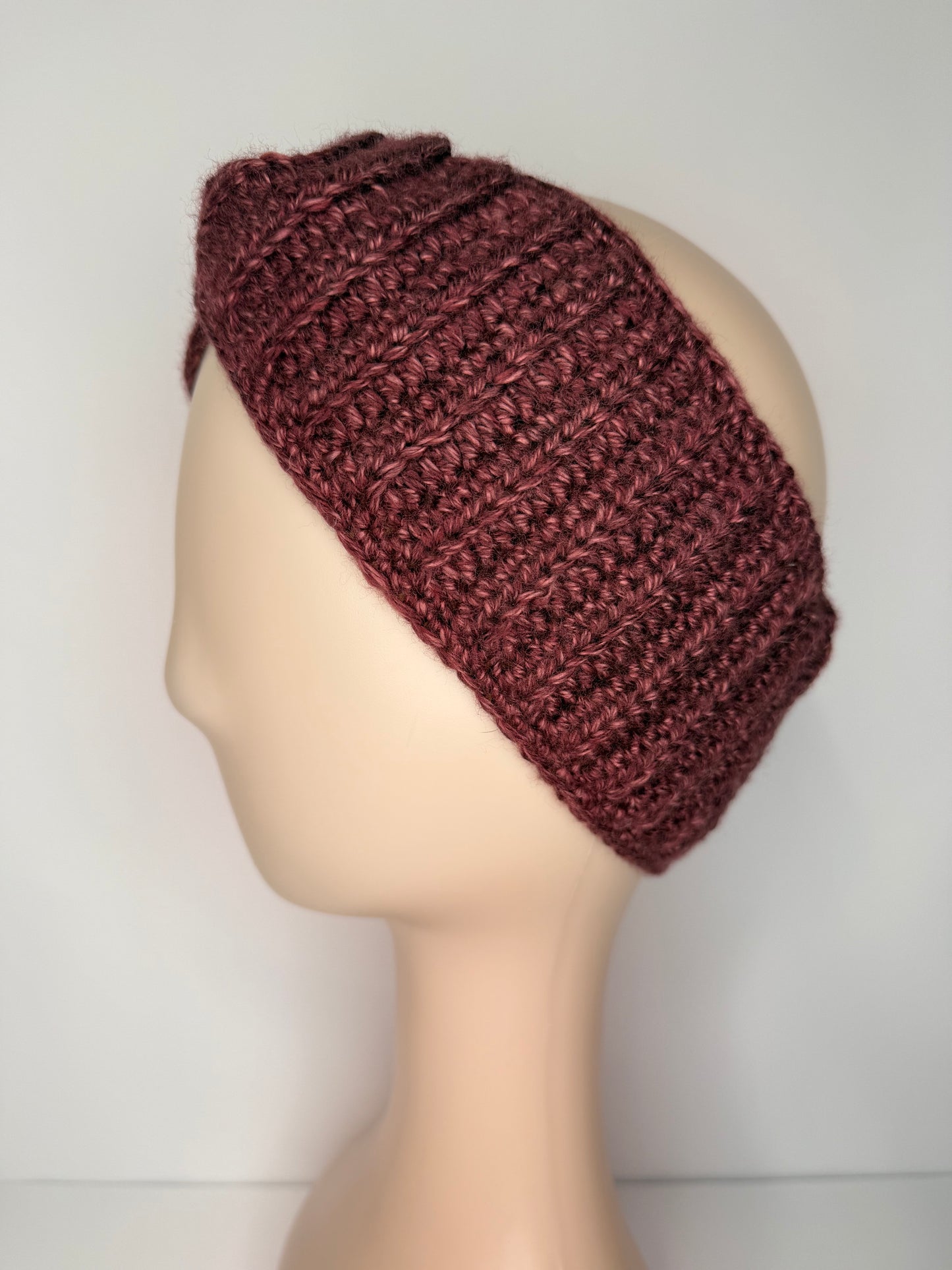 Wine Twisted Earwarmer