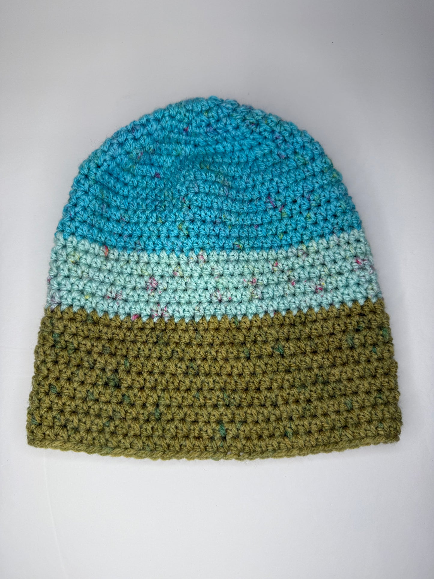Speckled Blue & Green Beanie