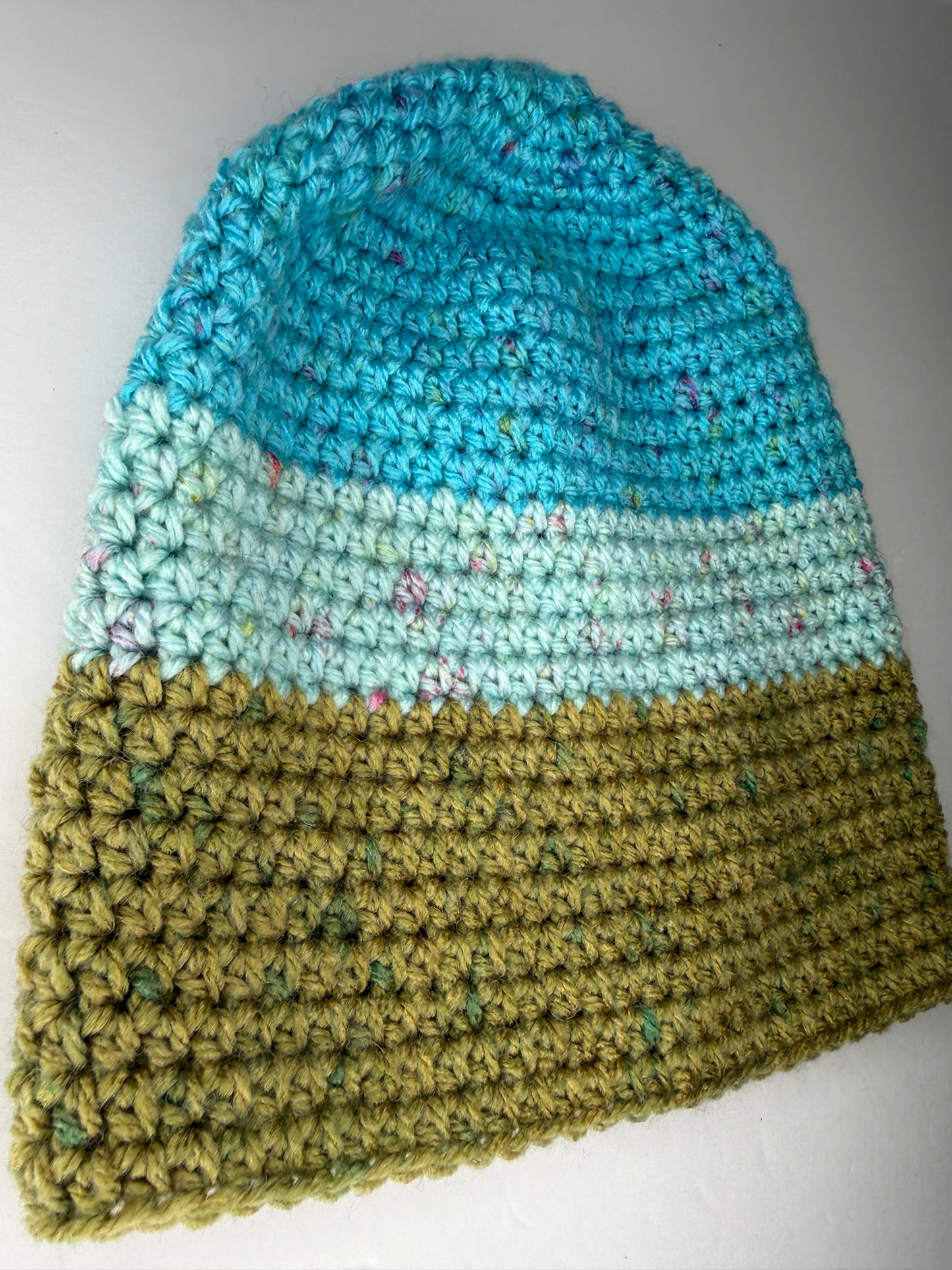 Speckled Blue & Green Beanie