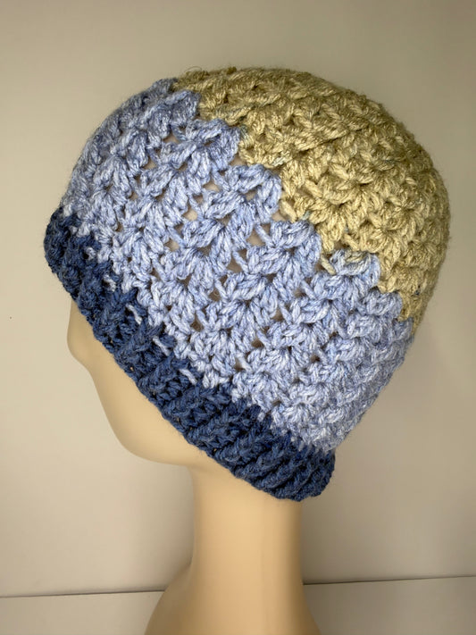 Blue/Grey Beanie