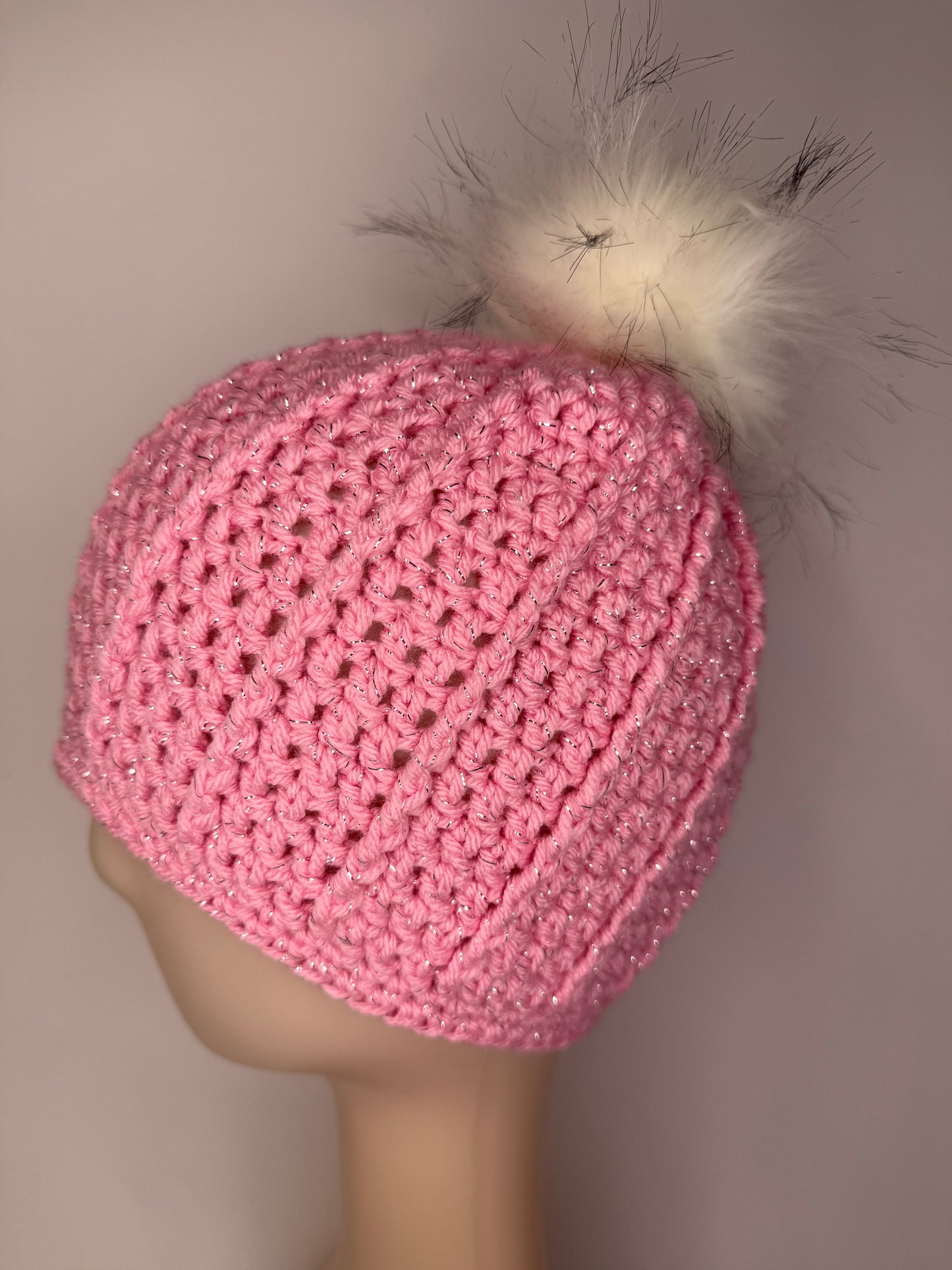 Pink Sparkle Beanie