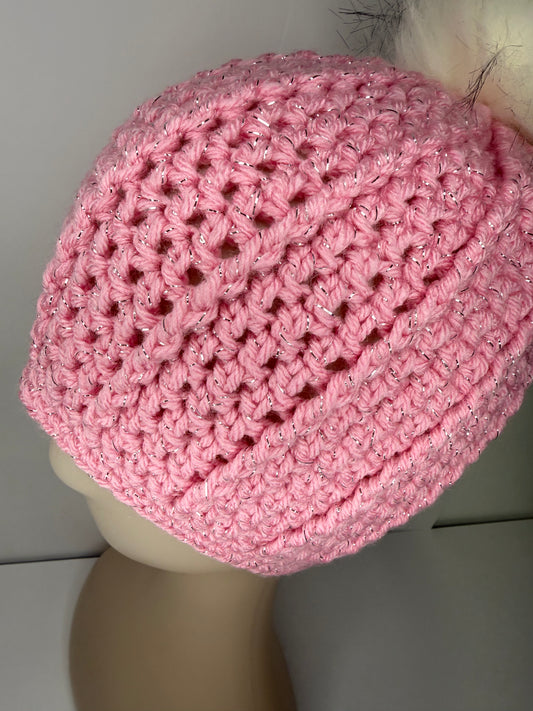 Pink Sparkle Beanie