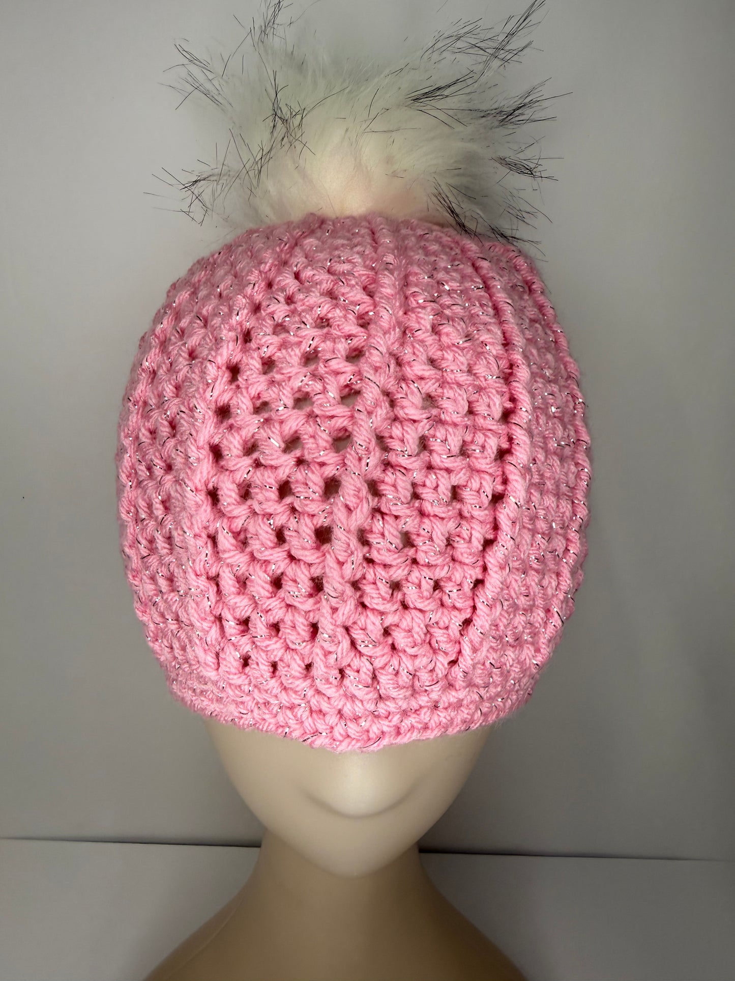 Pink Sparkle Beanie