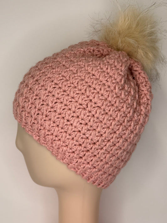 Mauve Pink Beanie