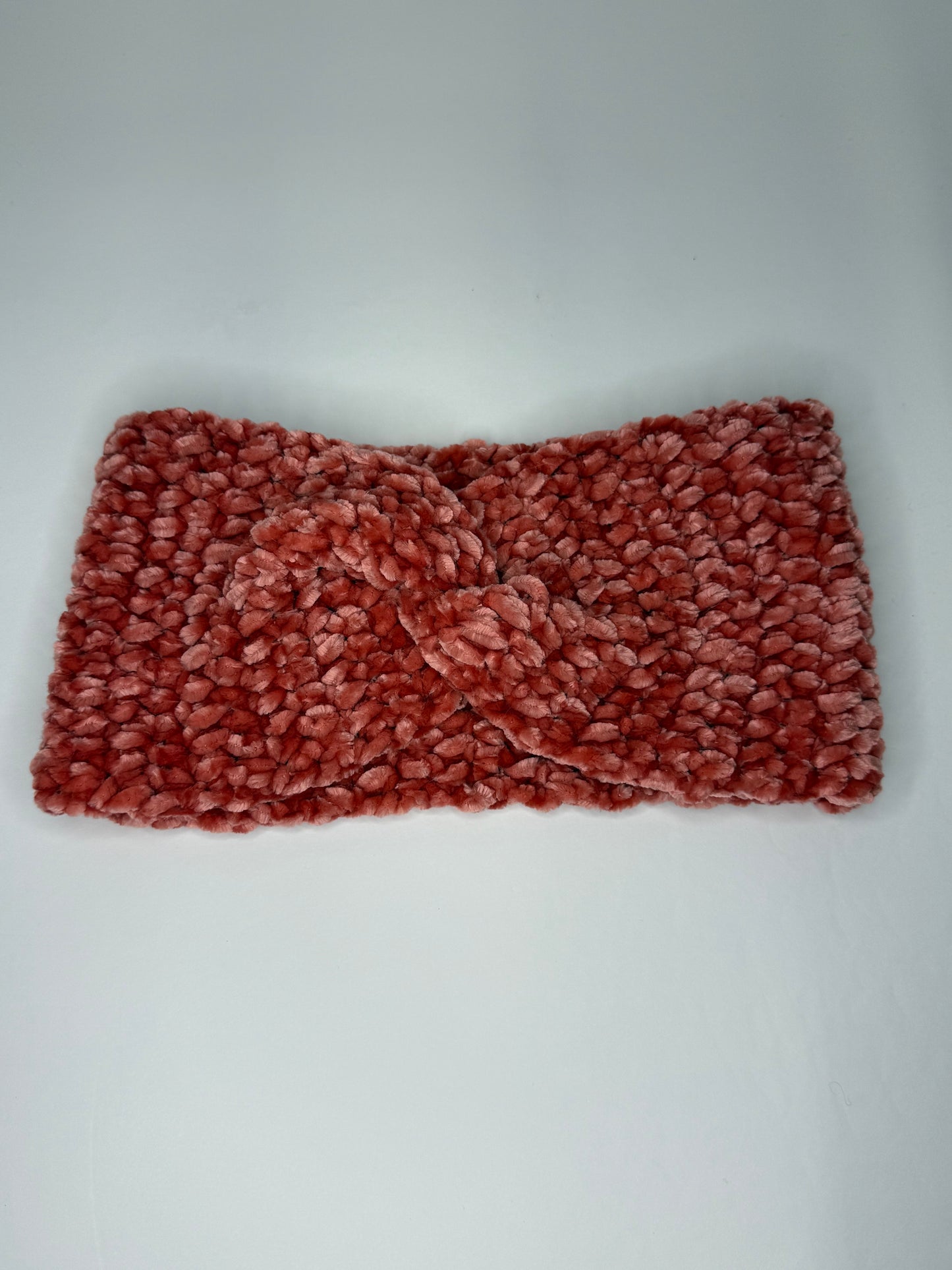 Coral Velvet Earwarmer