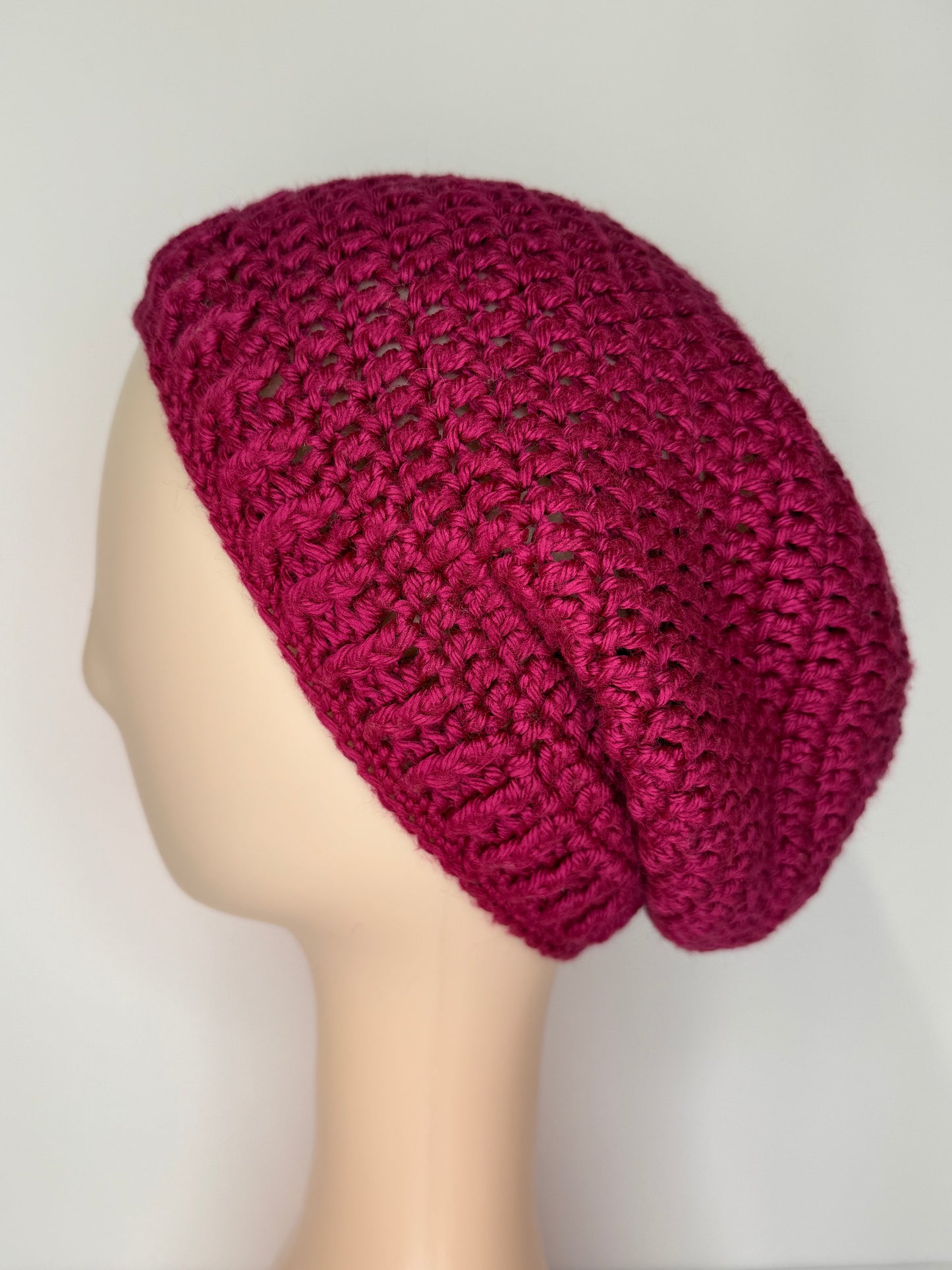 Berry Slouchy Beanie