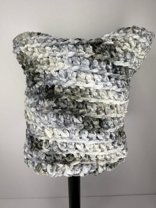 Velvet Cat Ear Beanie