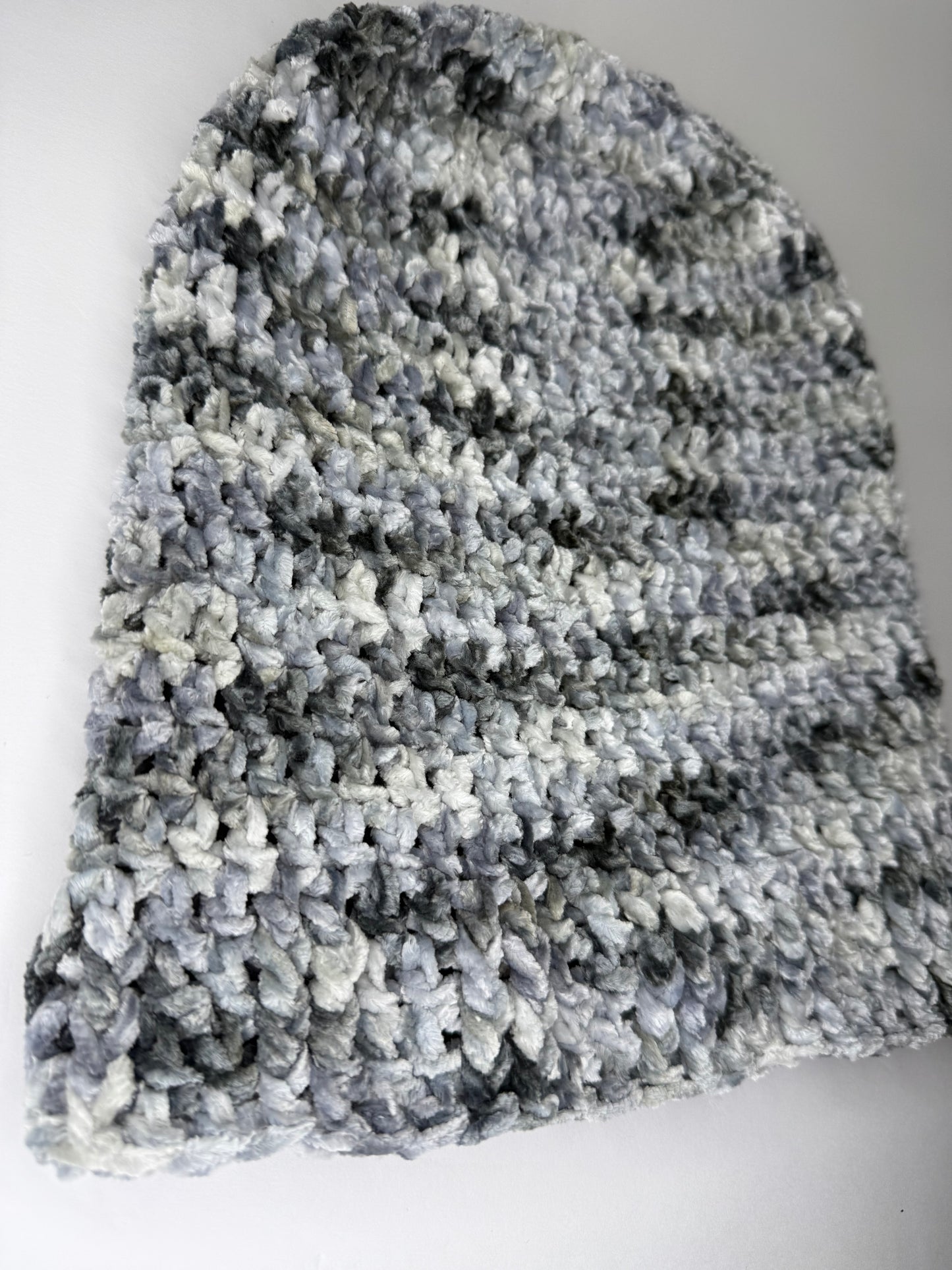 Shades of Grey Velvet Beanie