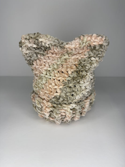 Newborn Velvet Cat ear Beanie