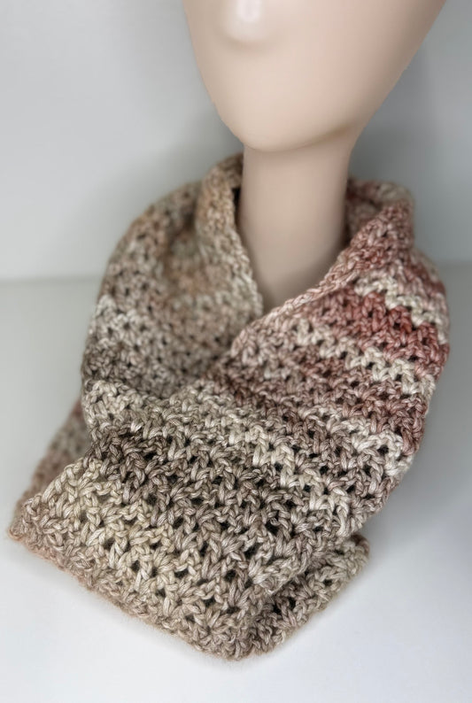 Pinks/Neutral Double Infinity Scarf