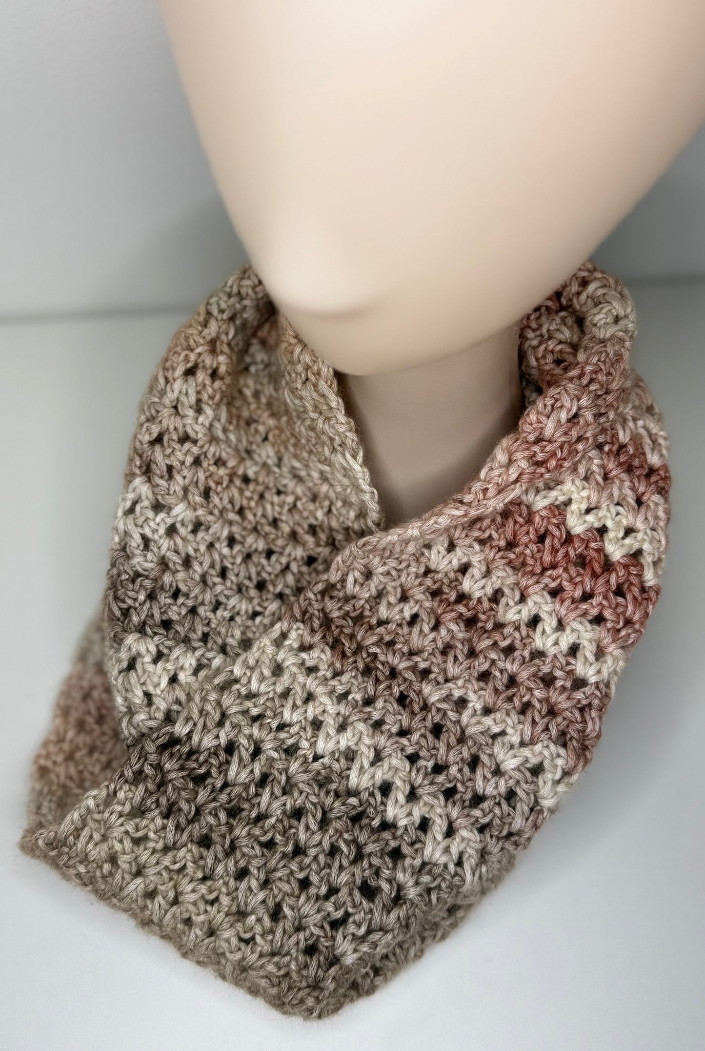 Pinks/Neutral Double Infinity Scarf