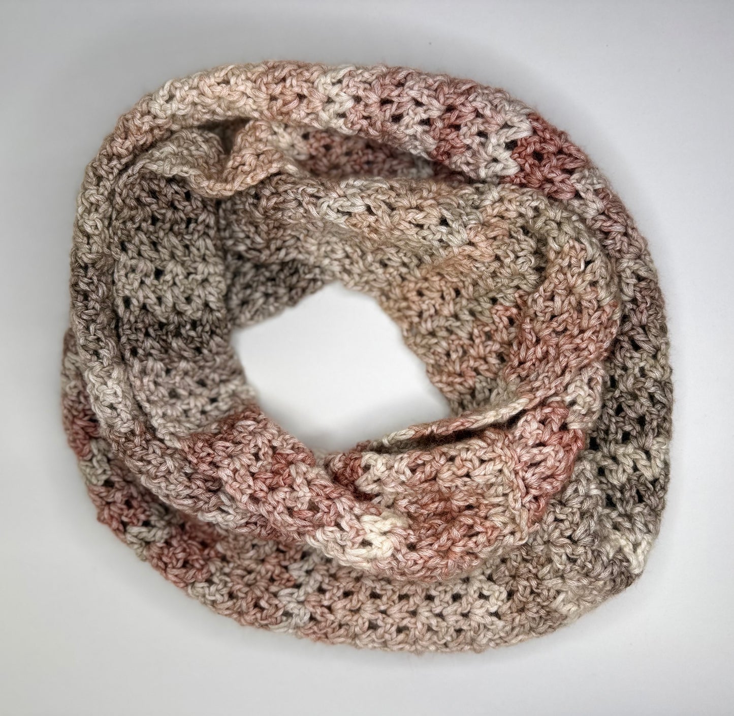 Pinks/Neutral Double Infinity Scarf