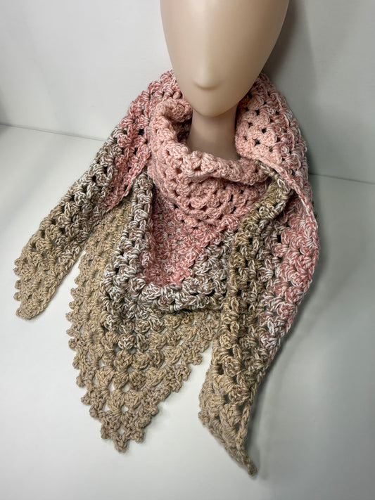 Ombre Pink/Neutral Shawl