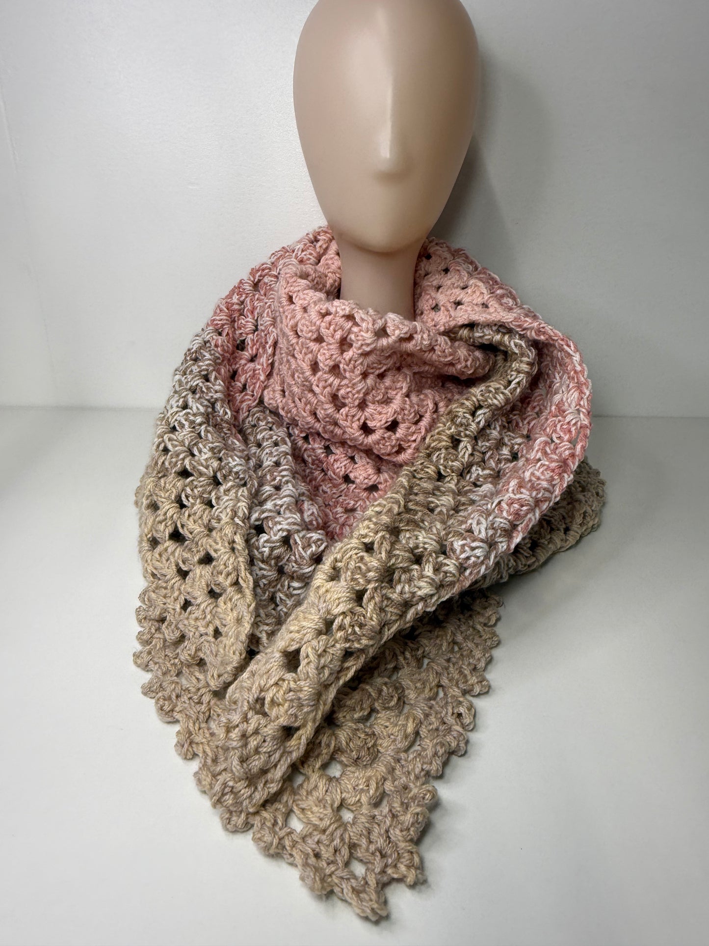 Ombre Pink/Neutral Shawl