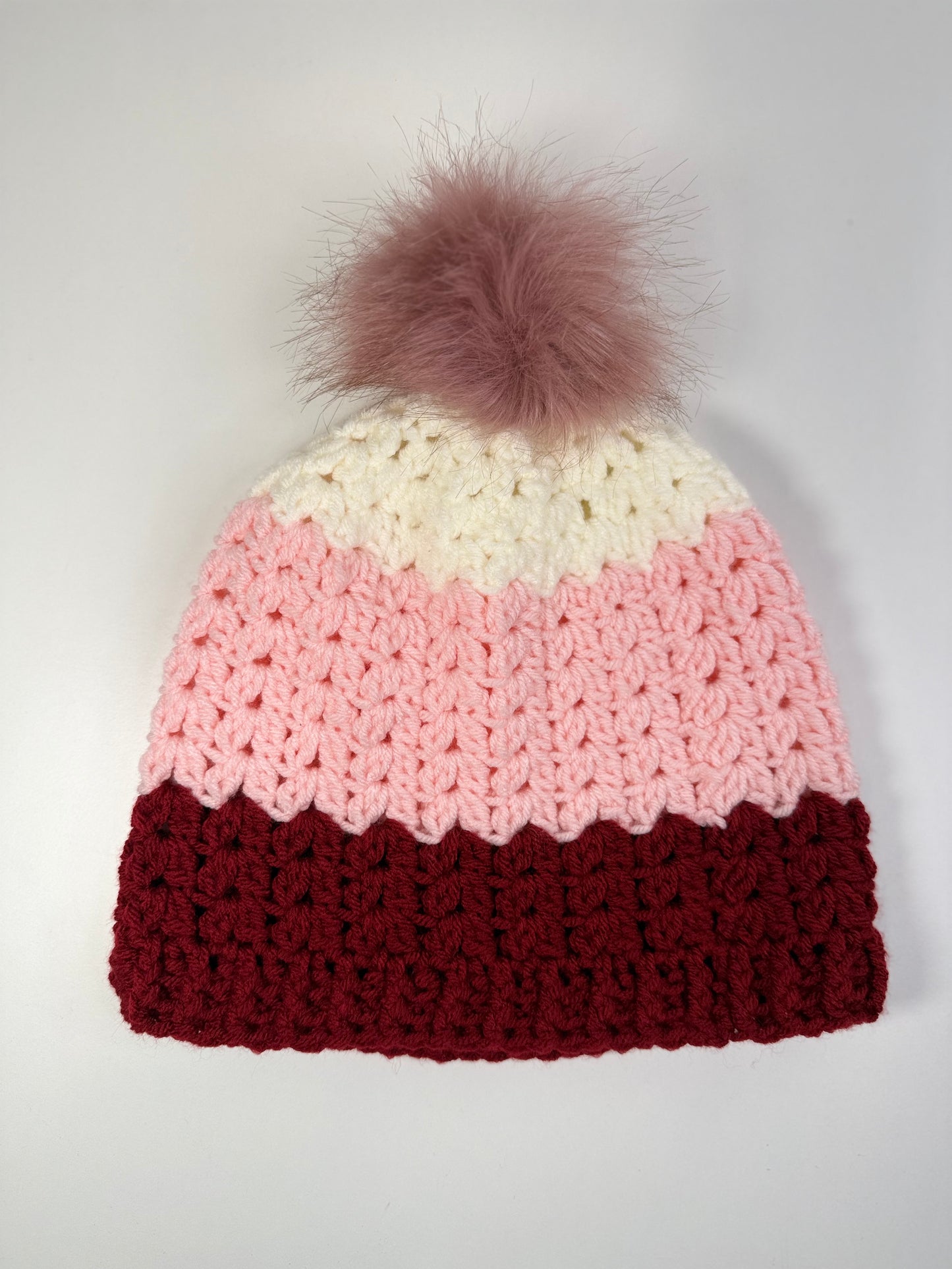 Pink White Red Hat