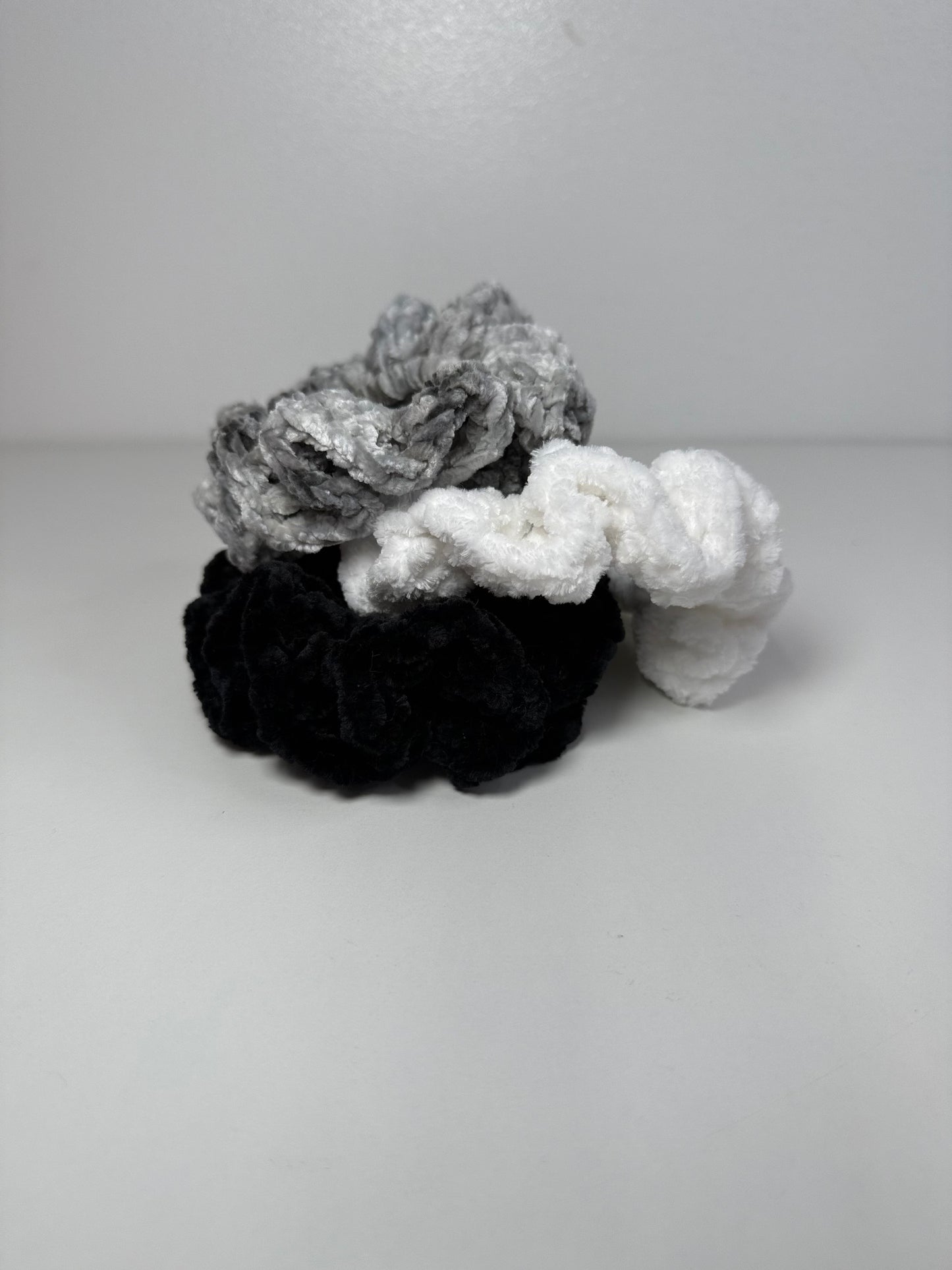 Velvet Scrunchies Trio