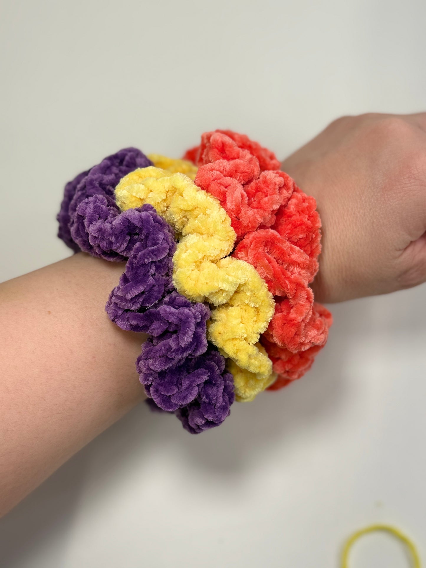Velvet Scrunchies Trio