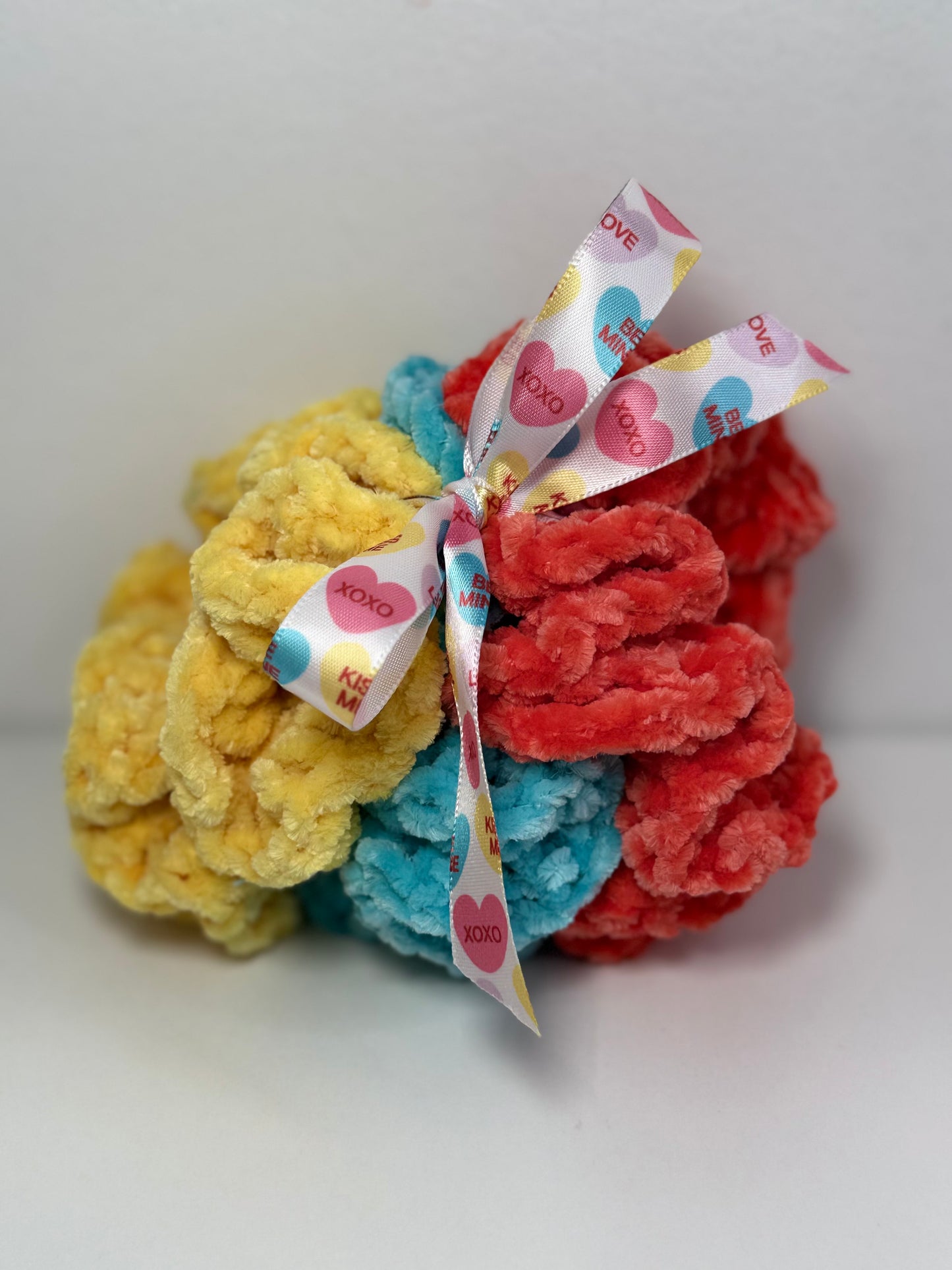 Velvet Scrunchies Trio