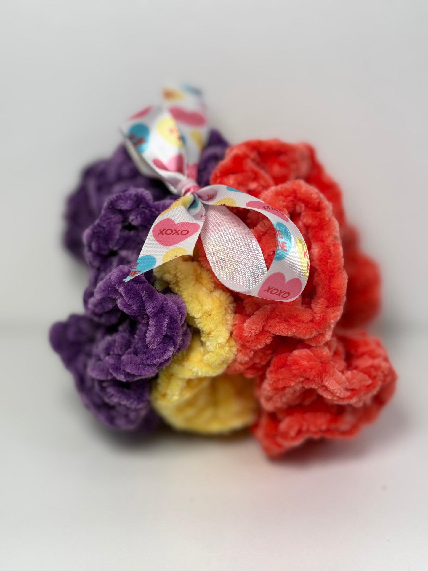Velvet Scrunchies Trio