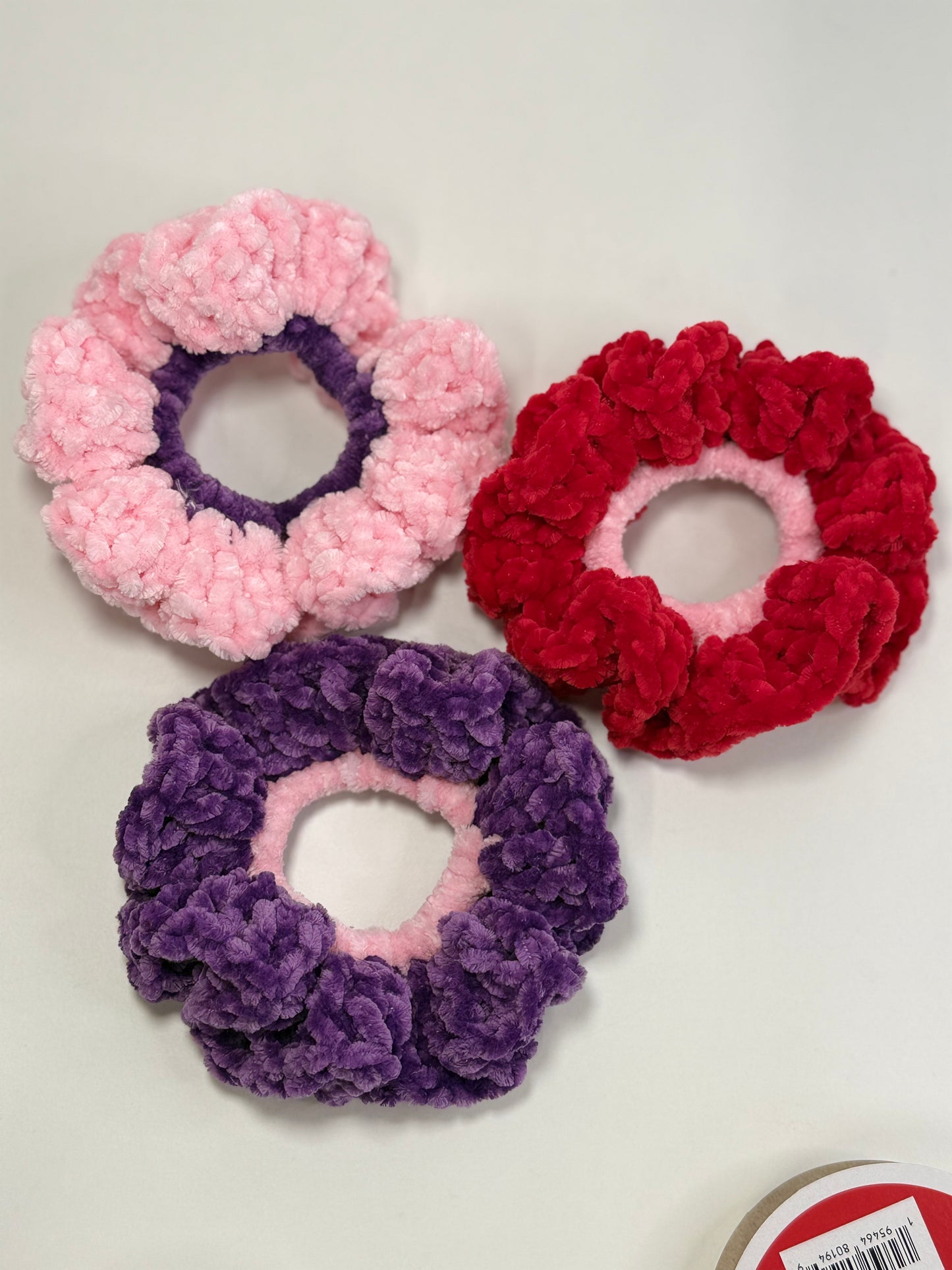 Velvet Scrunchies Trio