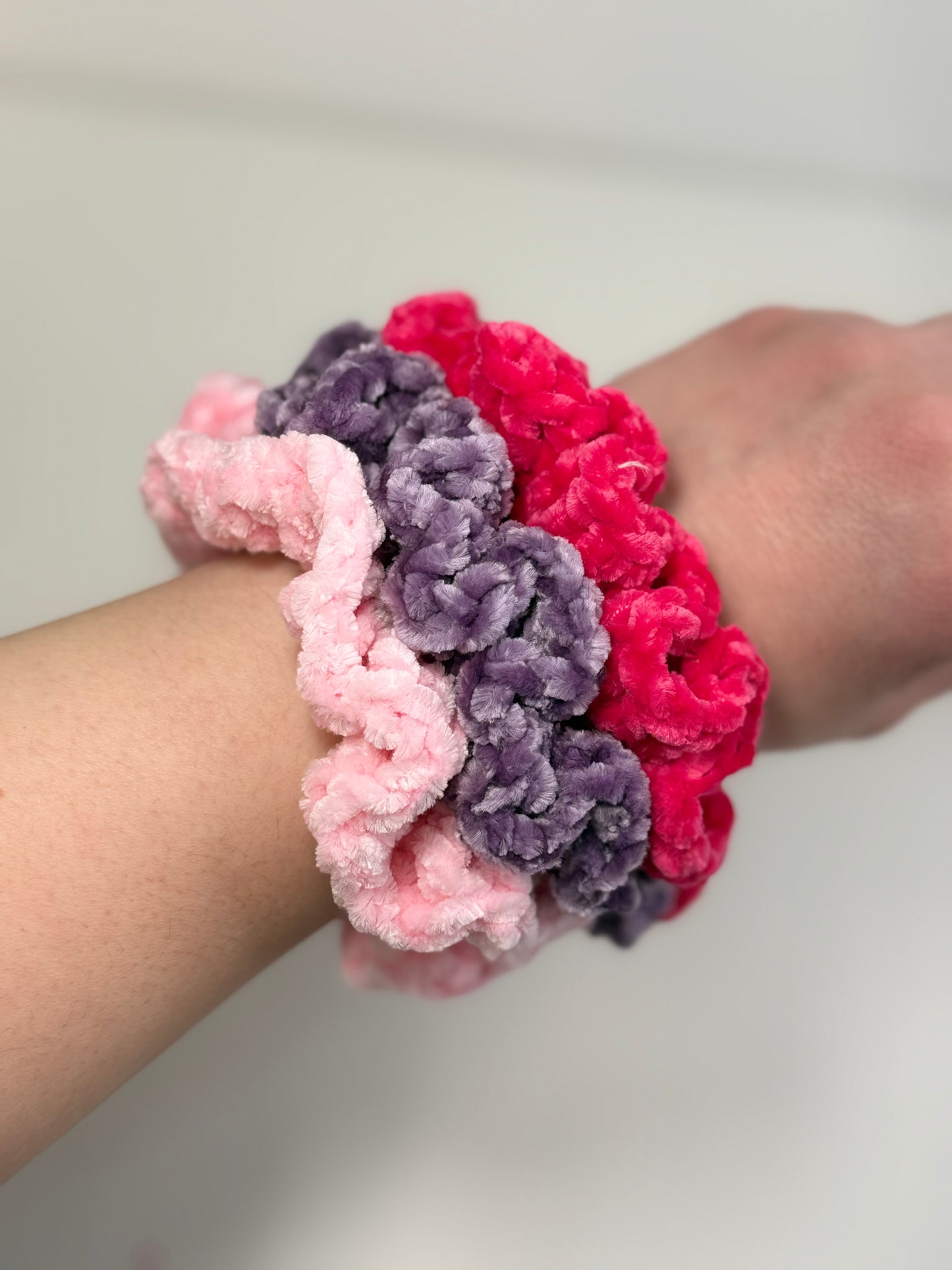 Velvet Scrunchies Trio