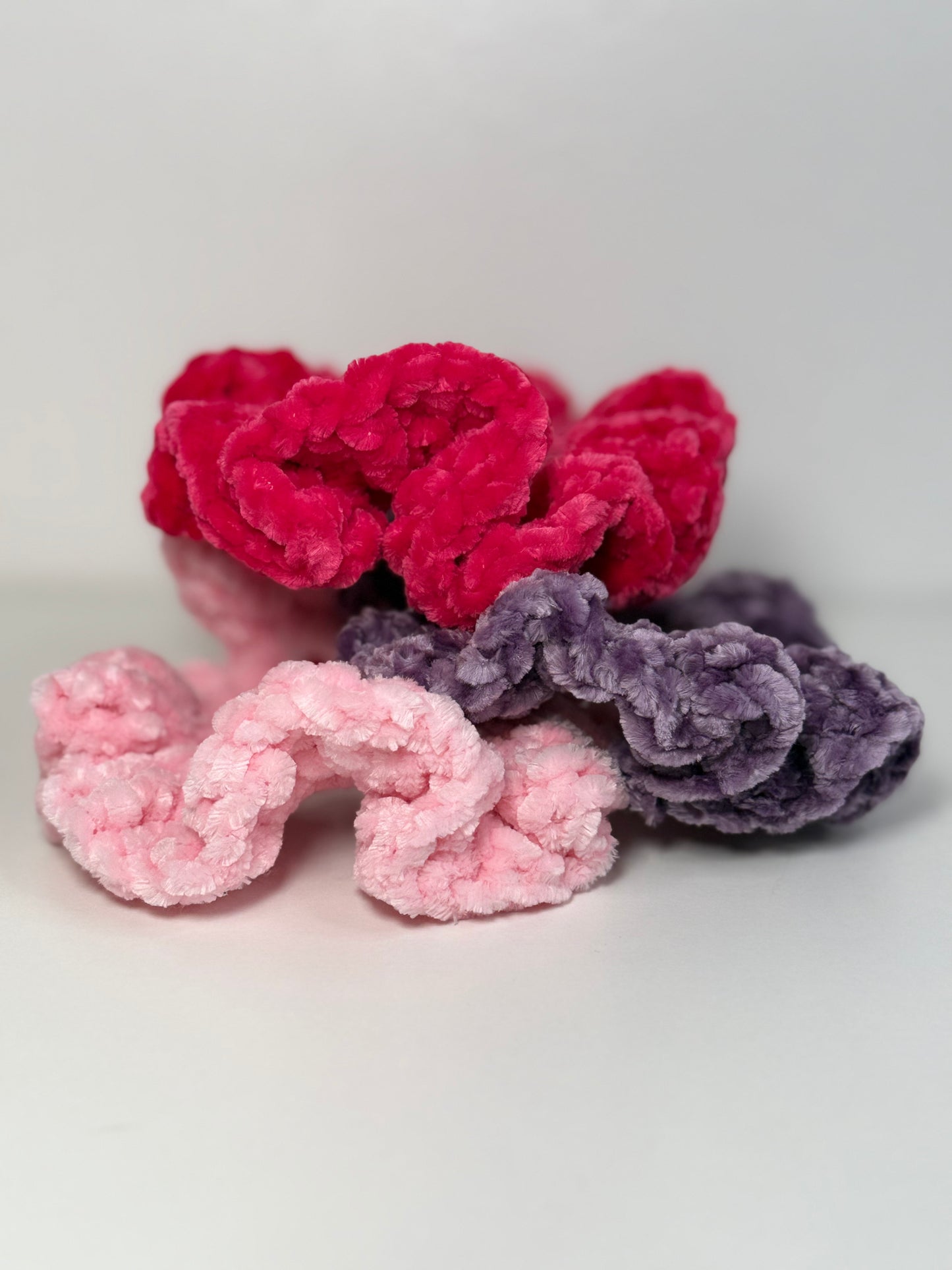 Velvet Scrunchies Trio