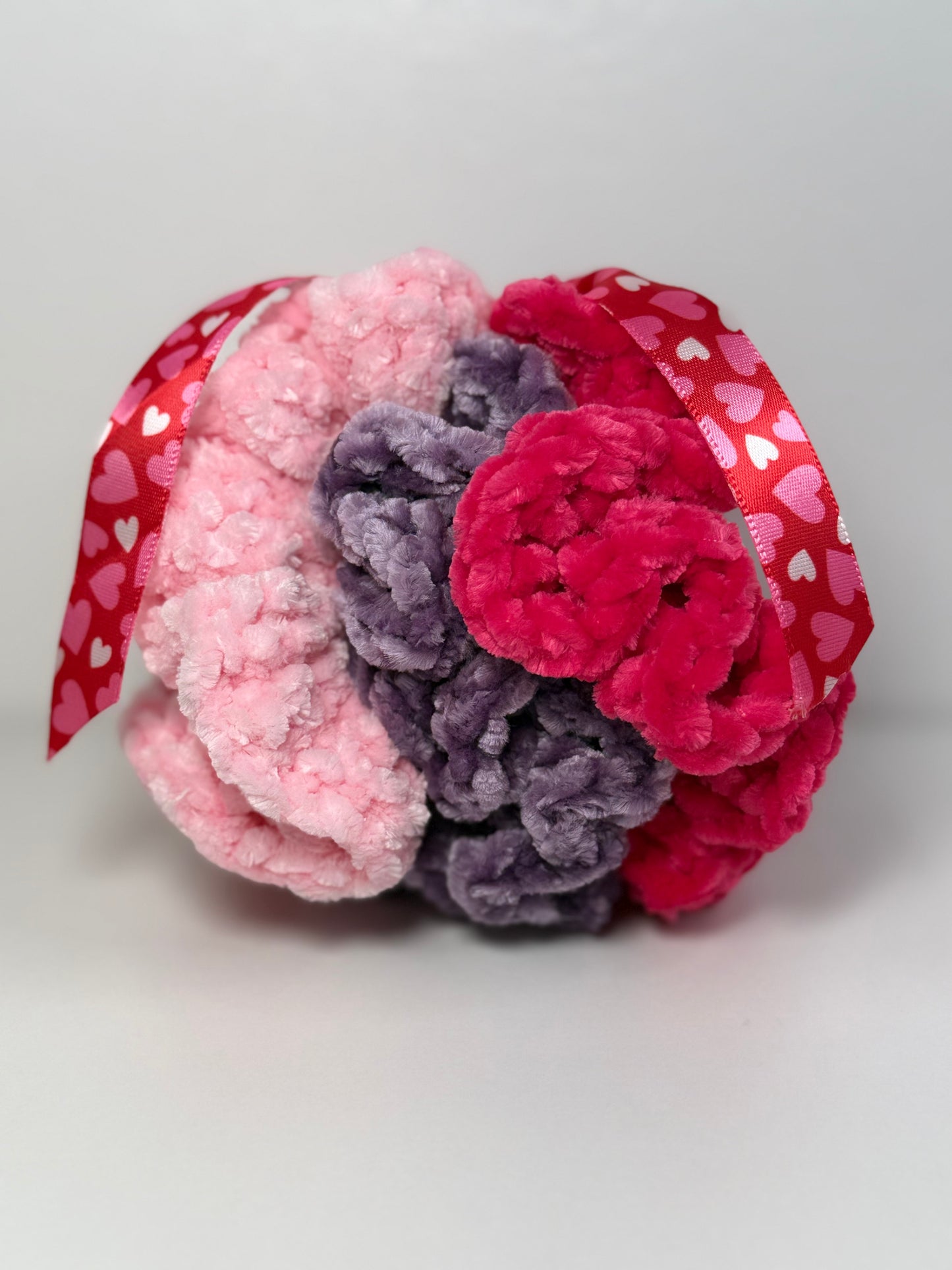 Velvet Scrunchies Trio