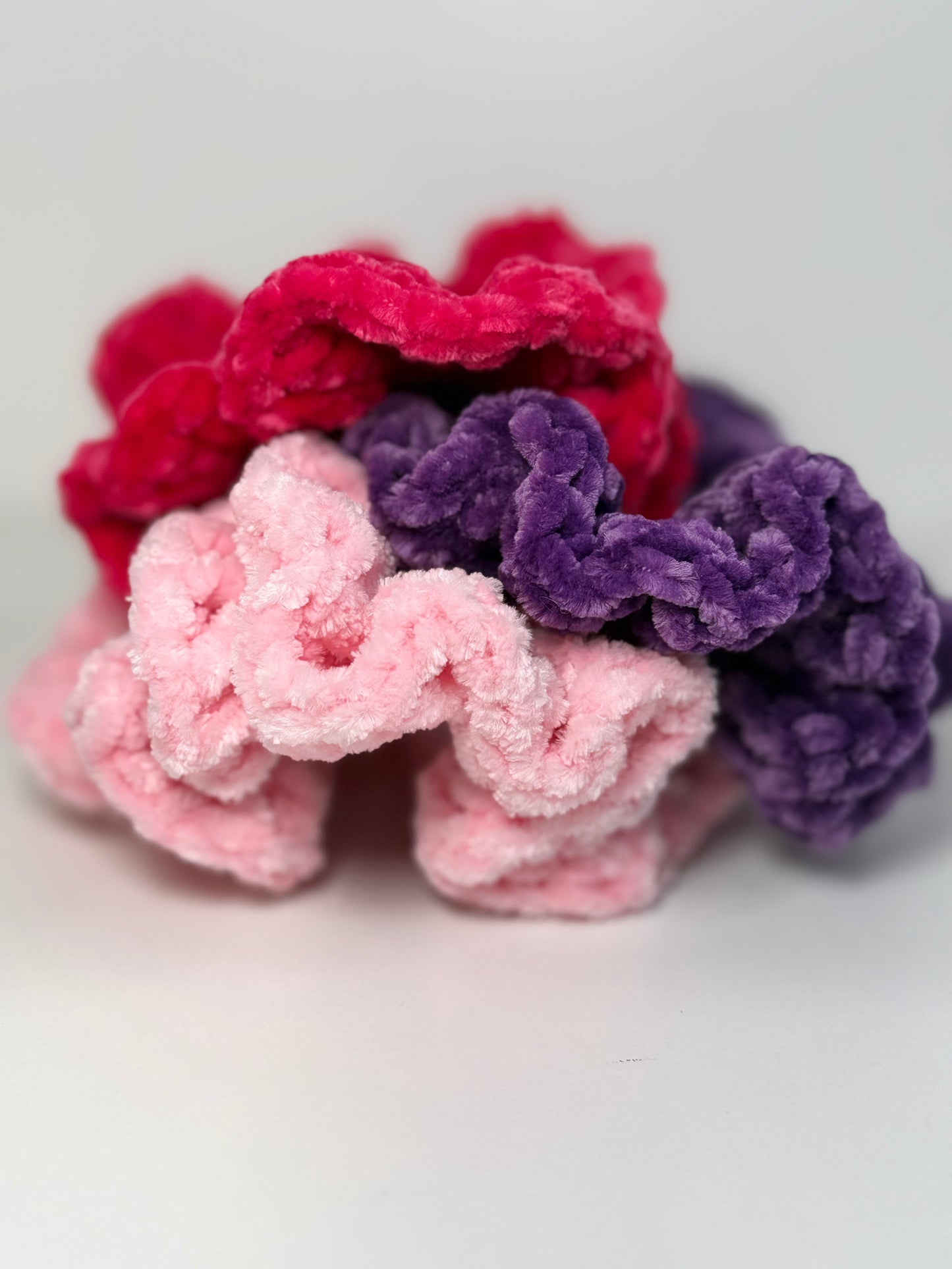 Velvet Scrunchies Trio