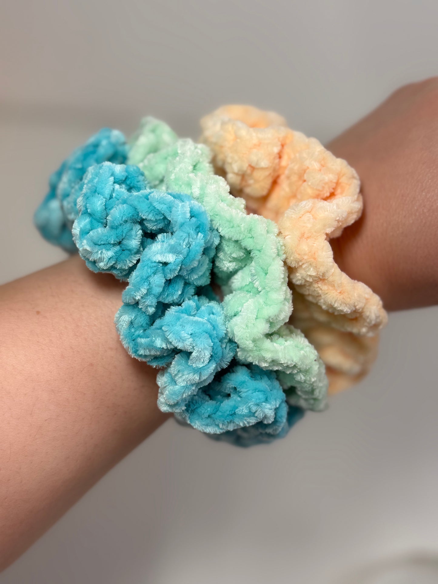Velvet Scrunchies Trio