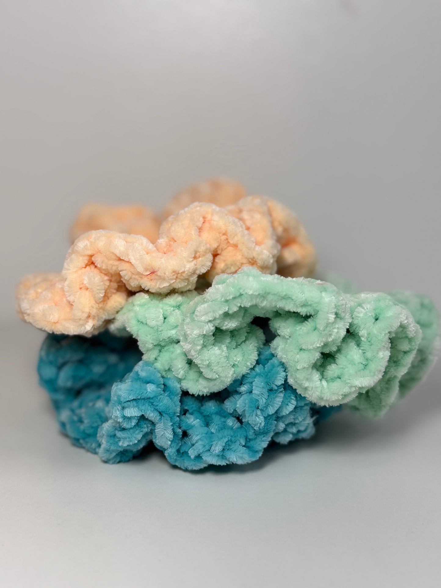 Velvet Scrunchies Trio
