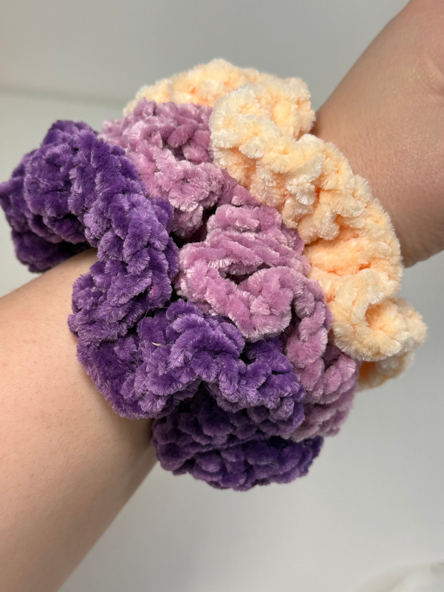 Velvet Scrunchies Trio
