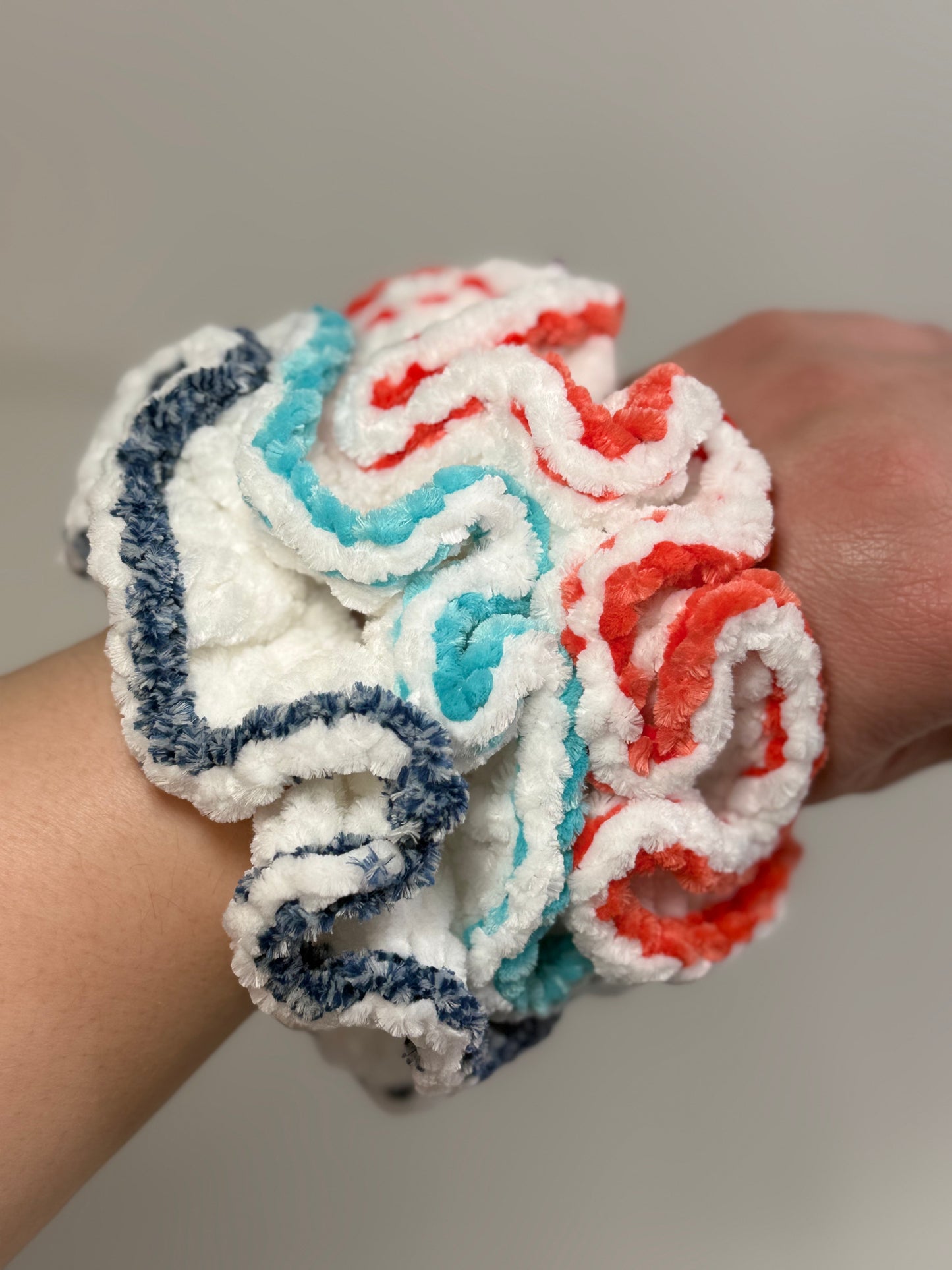 Velvet Scrunchies Trio