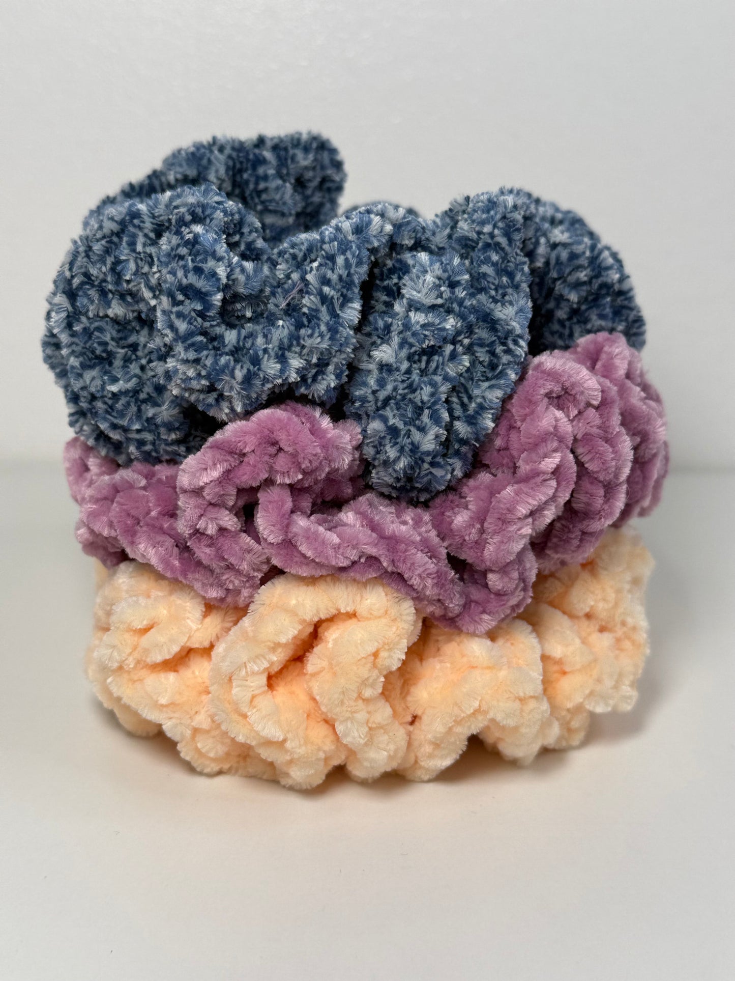 Velvet Scrunchies Trio