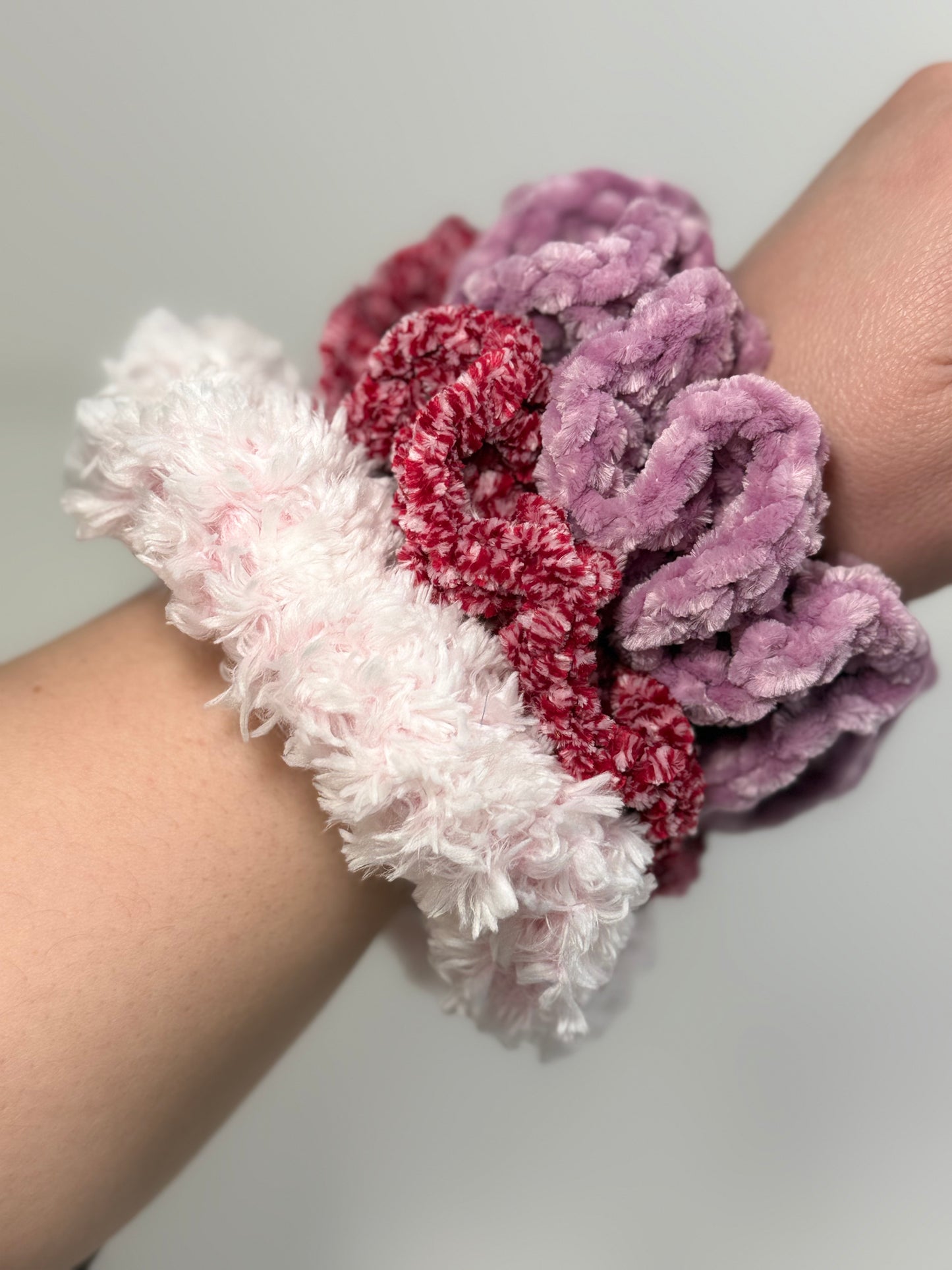 Velvet Scrunchies Trio
